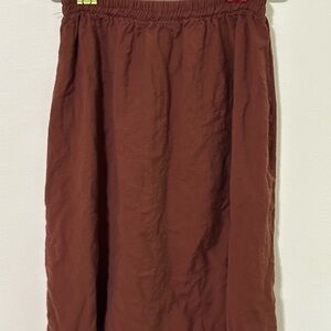 Elegant Brown Skater Skirt